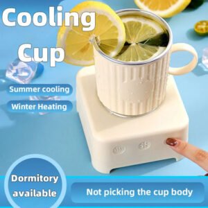 Mini Quick Cooling Cup Beer Beverage Rapid Refrigeration Ice Maker Machine Cold Drink Heating Home Dormitory Food Grade 400ml Kitchen Gadgets